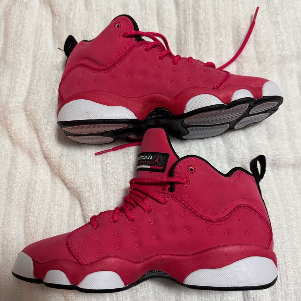 COPY - Jordan Air Big Kids Jumpman Team Ii 820276-600 (4.5) Pink